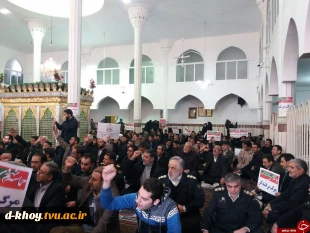 برگزاری مراسم گرامیداشت حماسه 9 دی در حسینیه شیخ نوایی خوی 3