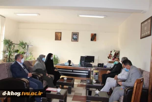 بازدید ریاست محترم دانشگاه فنی و حرفه ای استان آذربایجان غربی جناب آقای دکتر یوسفی از آموزشکده فنی و حرفه ای دختران خوی 3
