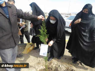 شرکت همکاران در مراسم روز درختکاری و کاشت نهال به نیت شهدای گرانقدر خوی در ارتفاعات امیربیگ 3