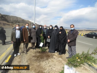 شرکت همکاران در مراسم روز درختکاری و کاشت نهال به نیت شهدای گرانقدر خوی در ارتفاعات امیربیگ 4