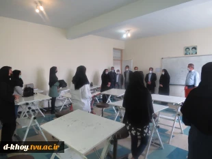 بازدید مدیرکل محترم پژوهش و فنآوری دانشگاه فنی و رفه ای و ریاست محترم استانی از آموزشکده فنی و حرفه ای دختران خوی 2