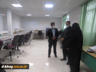 بازدید مدیرکل محترم پژوهش و فنآوری دانشگاه فنی و رفه ای و ریاست محترم استانی از آموزشکده فنی و حرفه ای دختران خوی 4