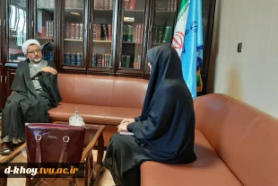 دیدار سرپرست آموزشکده فنی و حرفه ای دختران خوی با رییس دادگستری شهرستان خوی 2