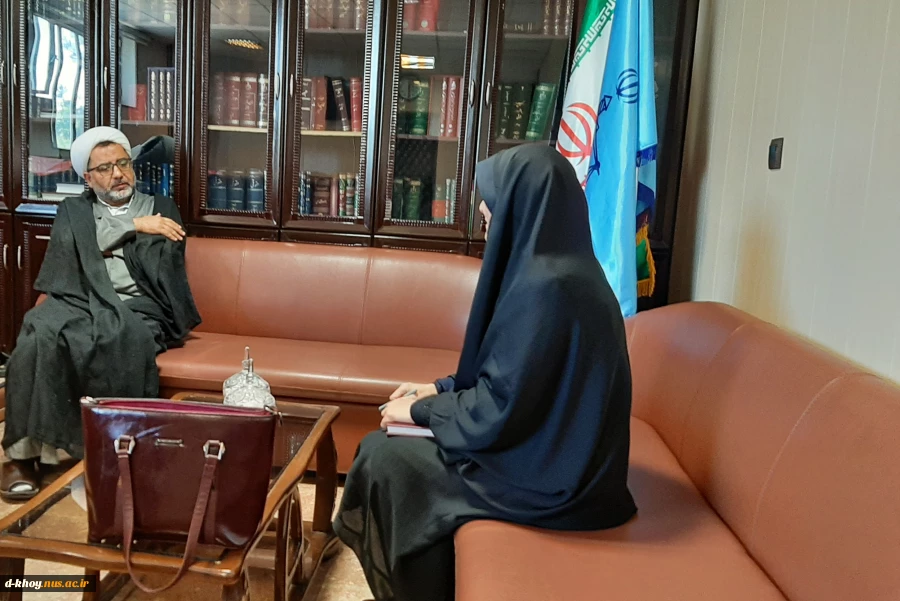 دیدار سرپرست آموزشکده فنی و حرفه ای دختران خوی با رییس دادگستری شهرستان خوی 2