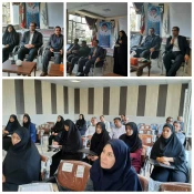 جلسه سرپرست دانشگاه فنی و حرفه ای استان آذربایجان غربی با کارکنان آموزشکده دختران خوی 4