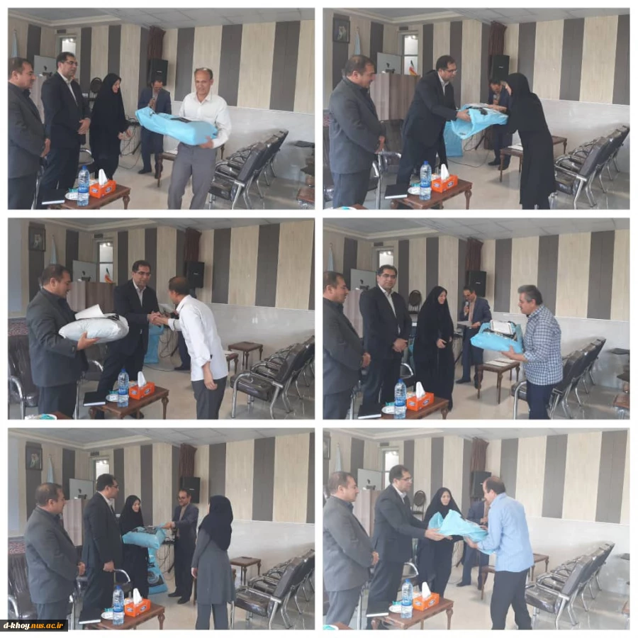 تجلیل از همکاران زحمتکش خدماتی توسط سرپرست آموزشکده دختران خوی با هماهنگی فرمانداری این شهرستان  2
