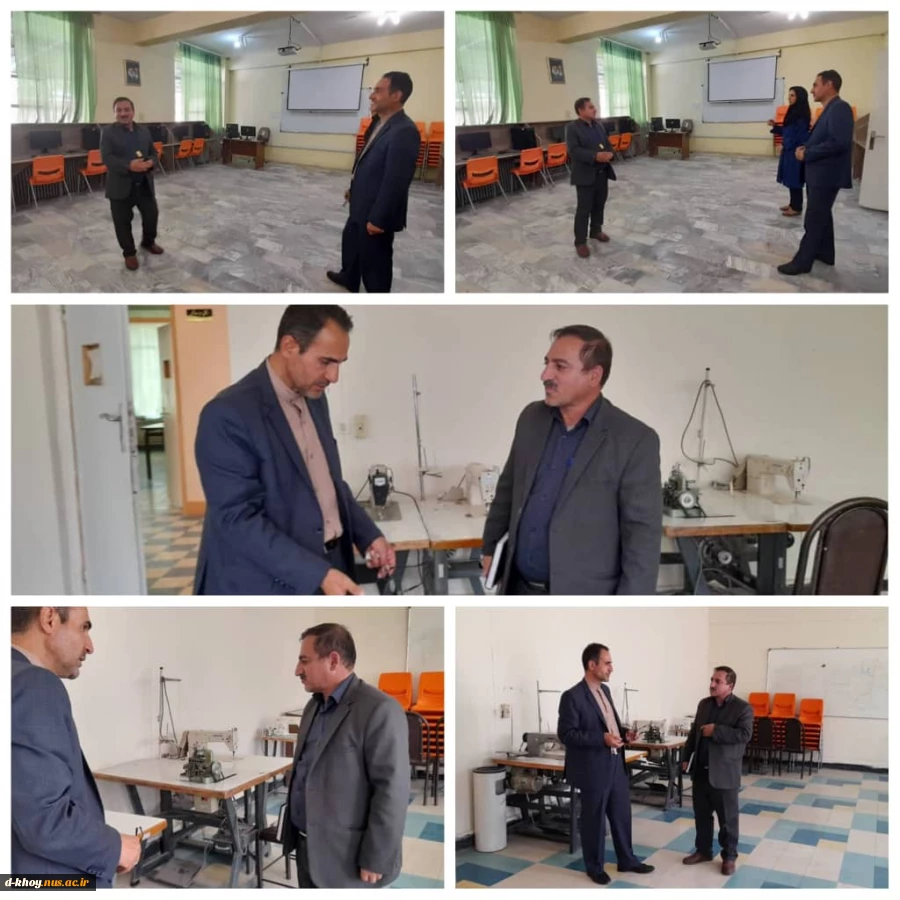 بازدید رئیس نظارت و ارزیابی دانشگاه فنی و حرفه ای استان آذربایجان غربی از آموزشکده دختران خوی 5