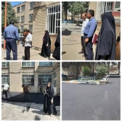 شروع عملیات بهسازی محوطه آموزشکده دختران خوی 4