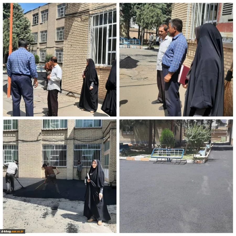 شروع عملیات بهسازی محوطه آموزشکده دختران خوی 4