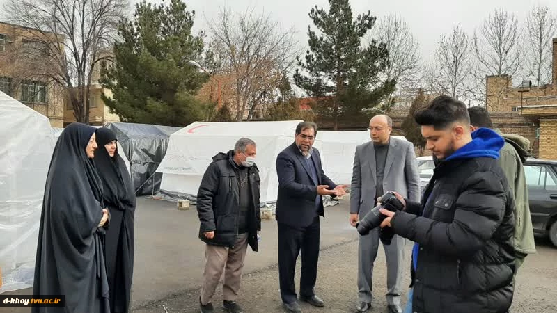 دیدار از خسارت وارده زلزله های اخیر شهرستان خوی توسط رئیس نظارت و ارزیابی دانشگاه فنی .و حرفه ای کشور 4