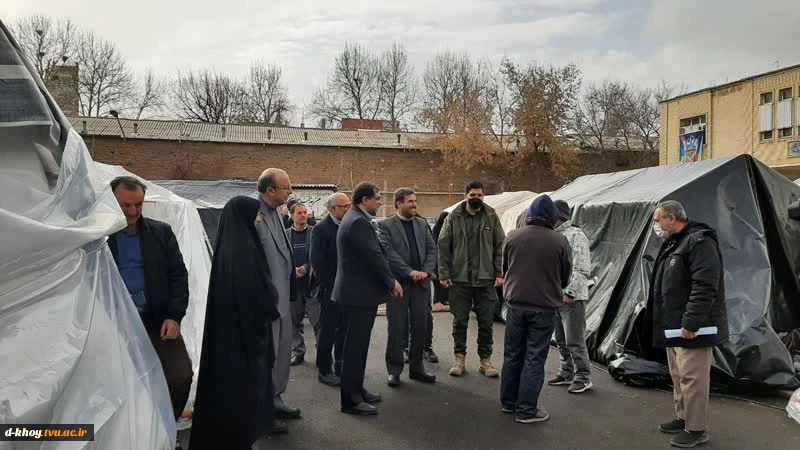 دیدار از خسارت وارده زلزله های اخیر شهرستان خوی توسط رئیس نظارت و ارزیابی دانشگاه فنی .و حرفه ای کشور 10