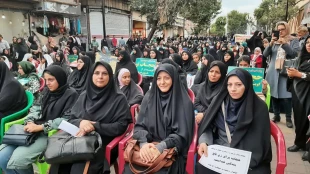 انتخاب رئیس آموزشکده دختران خوی  به عنوان الگوی برتر عفاف و حجاب دانشگاهیان شهرستان خوی 2