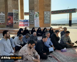 برگزاری مراسم پرفیض زیارت عاشورا در جوار شهدای گمنام شهرستان خوی 9