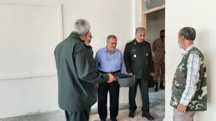 بازدید سرزده فرمانده سپاه پاسداران شهرستان از روند بازسازی آموزشکده دختران خوی 6