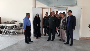 بازدید سرزده فرمانده سپاه پاسداران شهرستان از روند بازسازی آموزشکده دختران خوی 7
