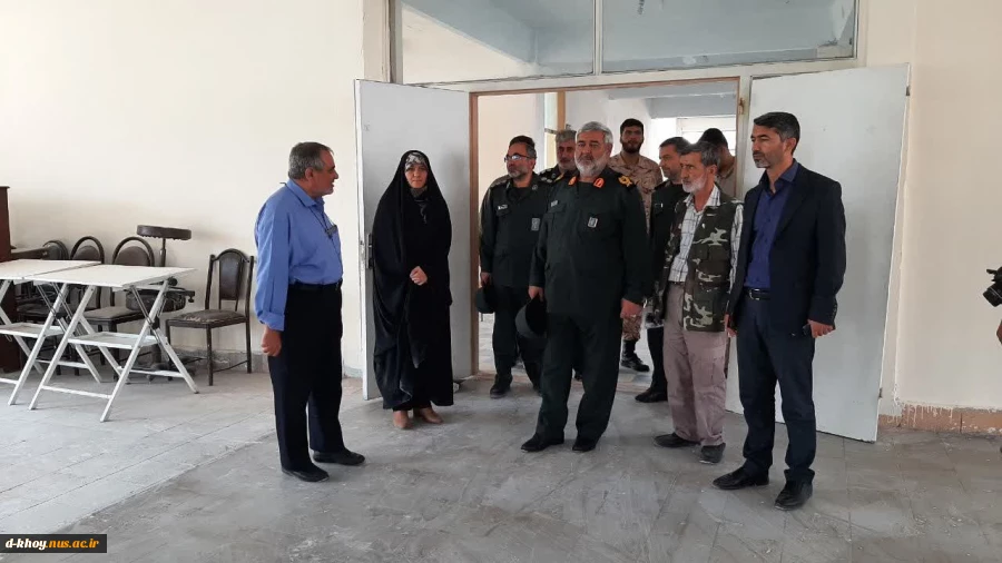بازدید سرزده فرمانده سپاه پاسداران شهرستان از روند بازسازی آموزشکده دختران خوی 7