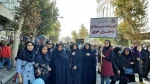 حضور گسترده دانشگاهیان آموزشکده فنی و حرفه ای دختران خوی در راهپیمایی ١٣ آبان 6