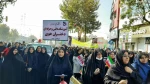 حضور گسترده دانشگاهیان آموزشکده فنی و حرفه ای دختران خوی در راهپیمایی ١٣ آبان 4