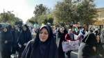 حضور گسترده دانشگاهیان آموزشکده فنی و حرفه ای دختران خوی در راهپیمایی ١٣ آبان 5